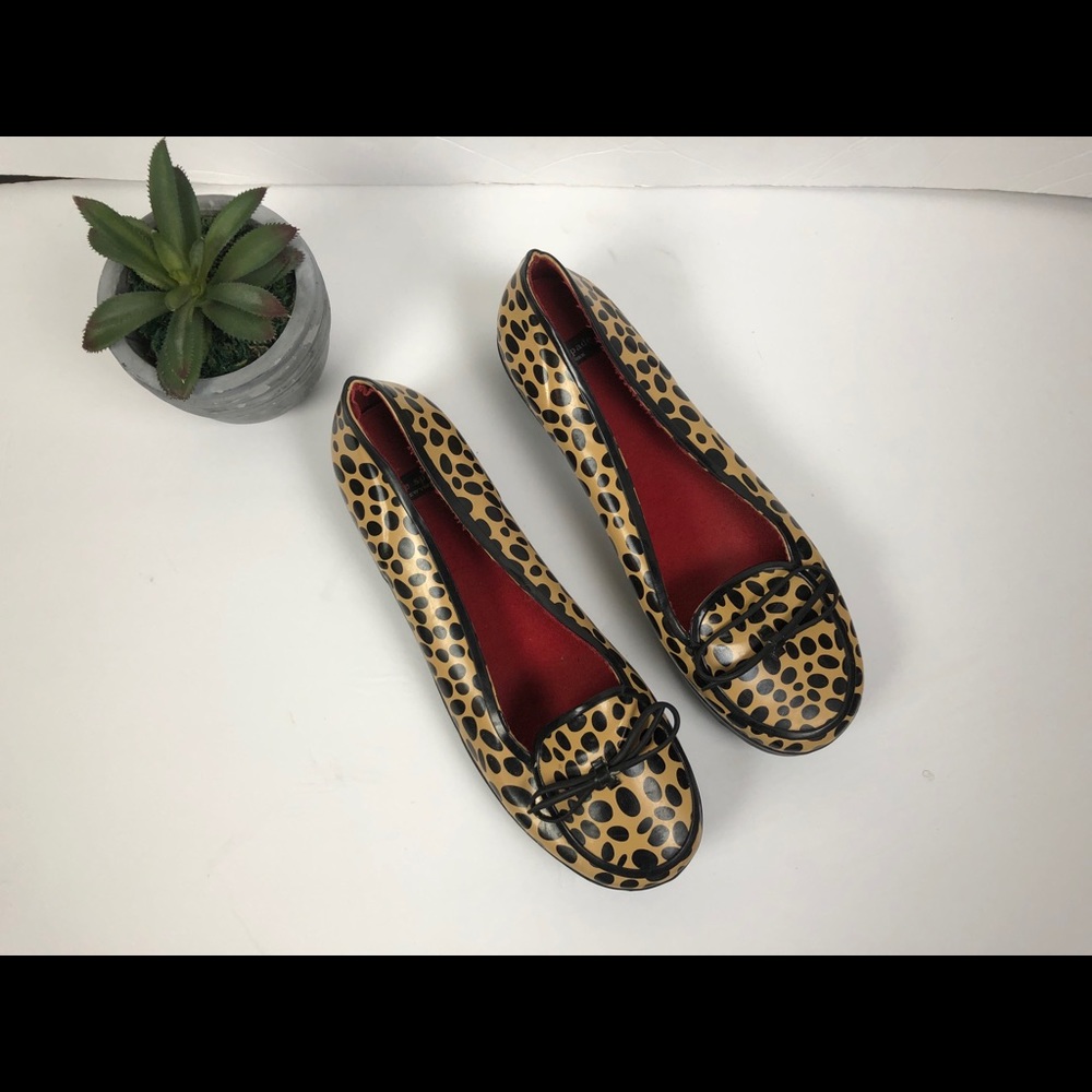 Kate Spade leopard rubber flats